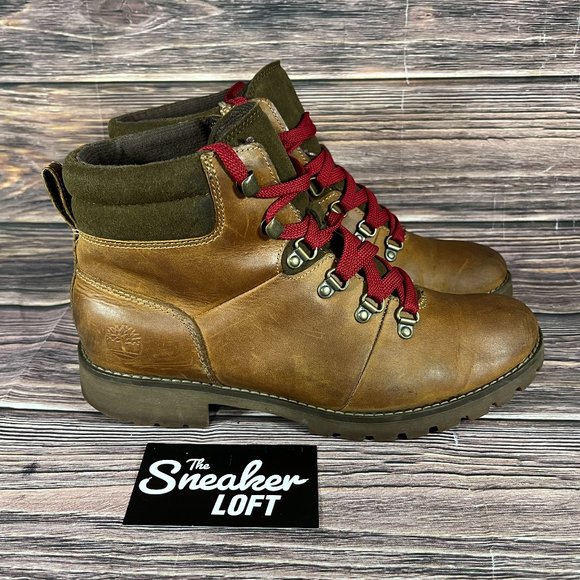 Timberland Women's Ellendale Water Resistant Brown‎ Leather Boots - Picture 1 of 8